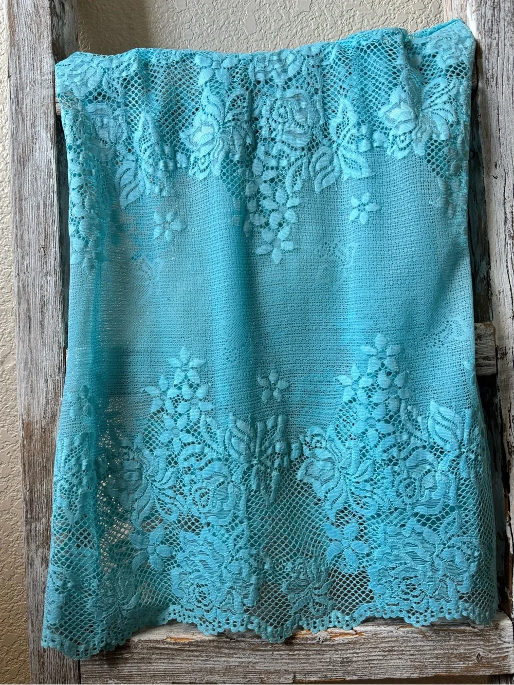 Victoria's Secret Turquoise Lace Chemise